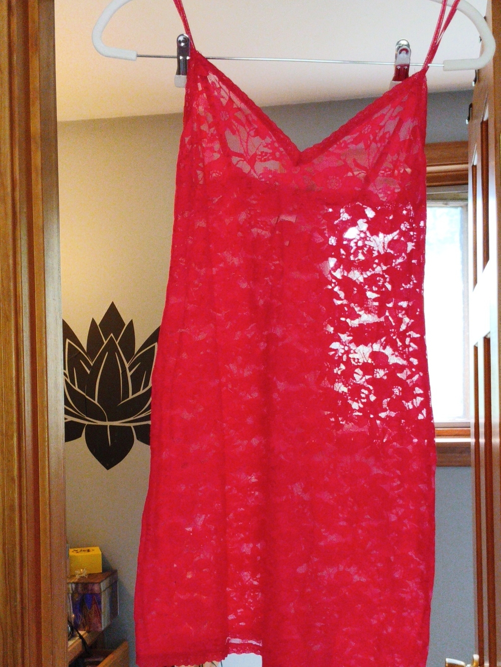 Victoria's Secret Red Hot Lace Chemise XS
